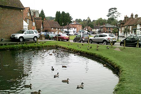 Duck pond at Chalfont St Giles