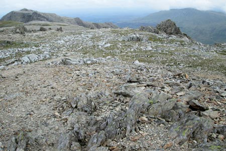 Rocky summit area of Glyder Fawr, looking towards Glyder Fach