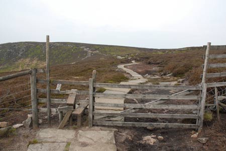 The path along to the edge from Ringing Roger