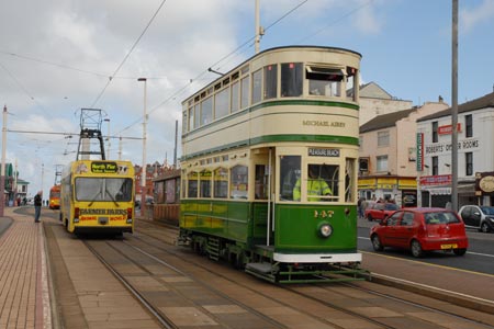 Blackpool trams - ancient and modern