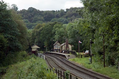 The beautifully restored Consall station in typical scenery