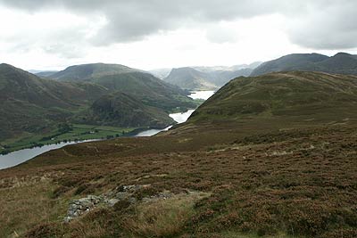 The main ridge of Mellbreak with Crummock Water