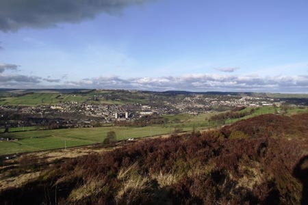 View of Sowerby Bridge from Norland Moor