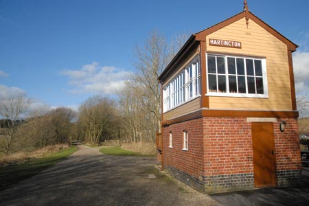 Tissington Trail, restored signalbox, Hartington
