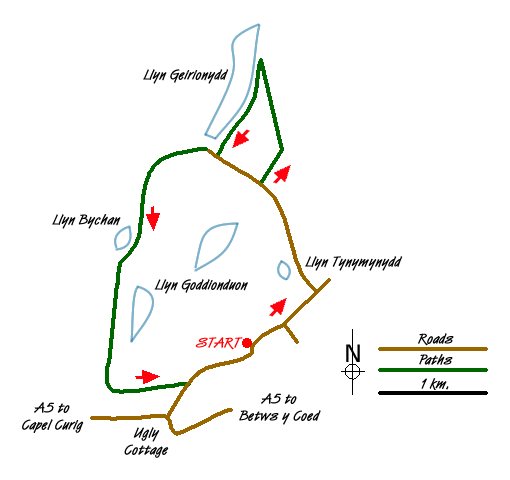 Walk 1332 Route Map