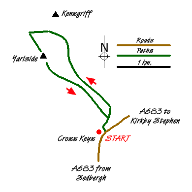 Route Map - Yarlside Walk