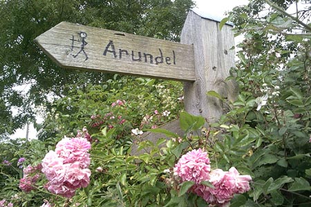 Sign post for Arundel