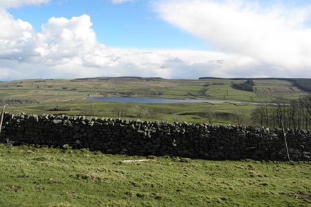 Looking down over Grassholme Reservoir in Lunedale