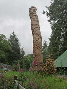 Totem pole at the visitors centre.
