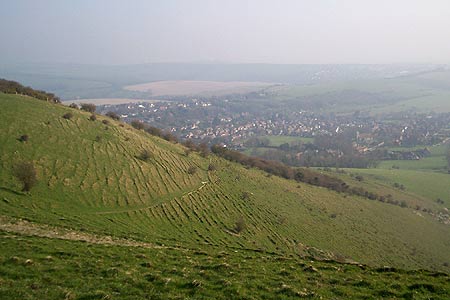 View to Weald & Kingston from the Downs