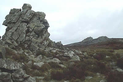 The highest point of the Stiperstones is Manstone Rock