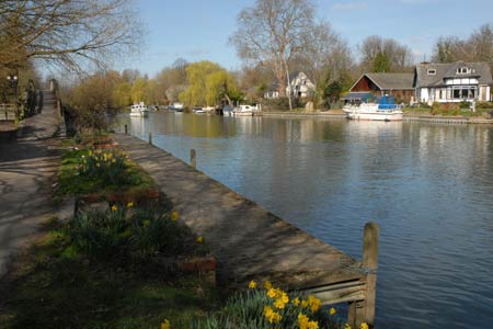The Thames Path between Staines and Egham