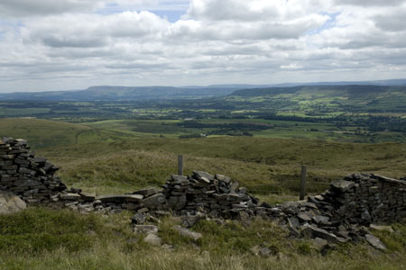 The Ribble Valley and Pendle Hill from Parlick