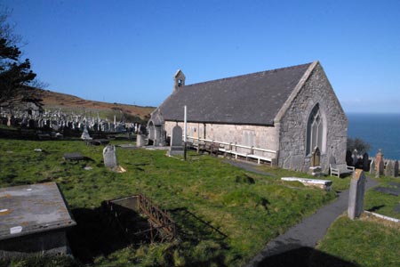 The small church of St. Tudno on the Great Orme
