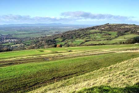 Nottingham Hill viewed from Cleeve Hill