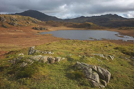 Knoll above Eel Tarn which lies above Eskdale