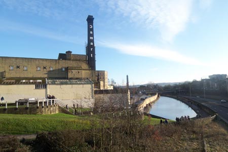 Damart Mill and Three-Rise Locks in Bingley