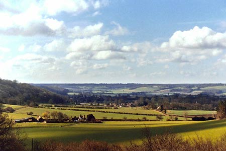 View over Duncombe Farm, near Tring
