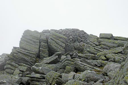 The summit cairn of An Cliseam