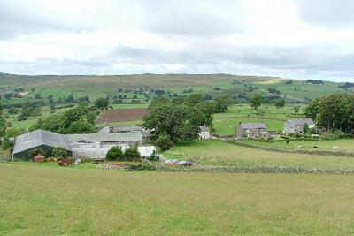 The tiny hamlet of Fell Side near Caldbeck