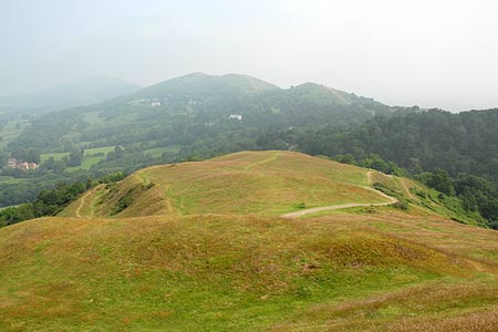 Looking north to Jubilee Hill from the Herefordhsire Beacon