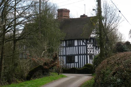 Half timbered house near Balsall Common