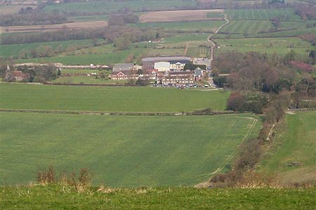 Looking North to the Weald and Plumpton Agricultural College