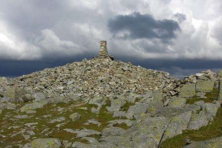 The summit cairn of Aran Fawddwy