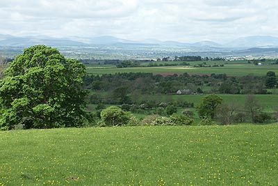 View west to Lakeland Fells from near Dufton Pike