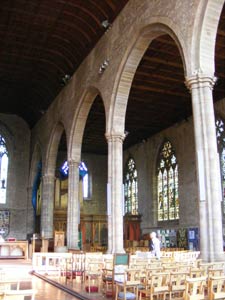 Leominster church - interior detail