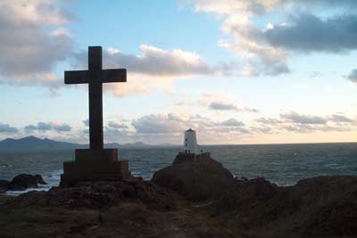 Sunset at southwestern tip of Llanddwyn Island