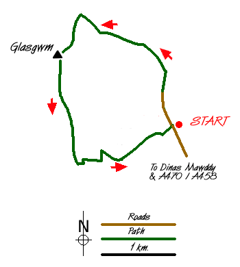 Route Map - Glasgwm Walk