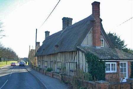 Thatched cottages, near Whaddon