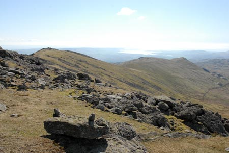 Buck Pike & Brown Pike from summit of Dow Crag