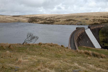 View of Avon Dam from White Barrows