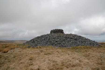 The large cairn on the summit of White Barrows