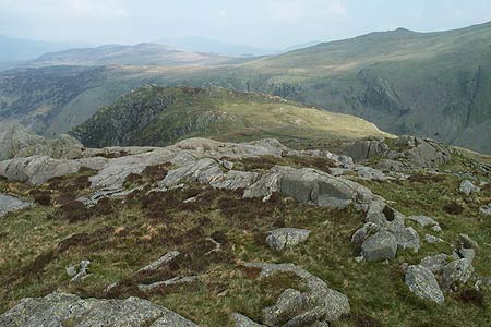 Eagle Crag from the summit of Sergeant's Crag