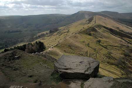 The Castleton Great Ridge from Back Tor
