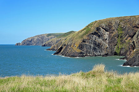 Ceibwr Bay from the southwest, Pembrokeshire