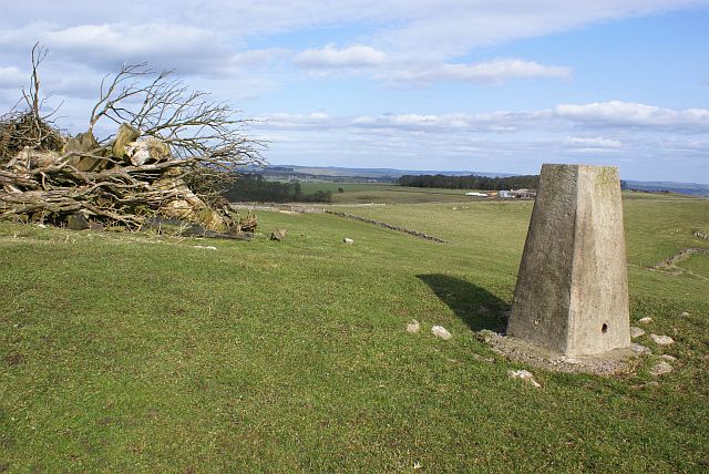 Triangulation pillar on the Weaver Hills