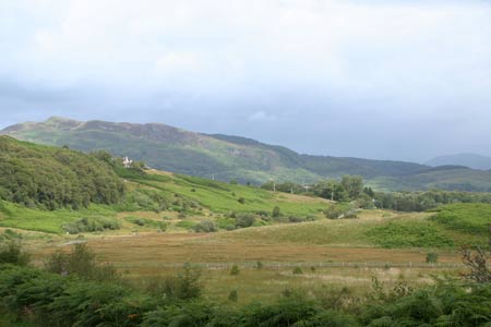 View along the valley of Lusragan Burn from Connel