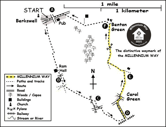 Route Map - Berkswell Circular (East) Walk