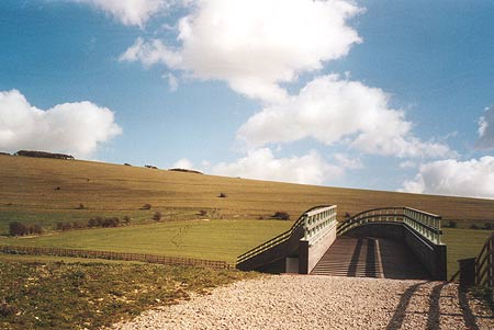 South Downs Way- new footbridge near Itford Farm