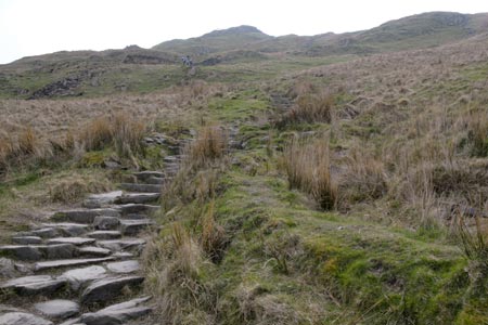 The final climb up to the Summit of Wansfell Pike