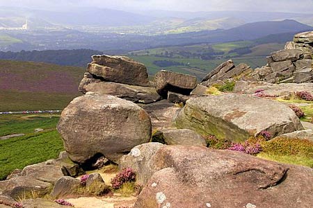 From Stanage Edge towards Castleton