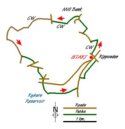 Walk 1091 Route Map