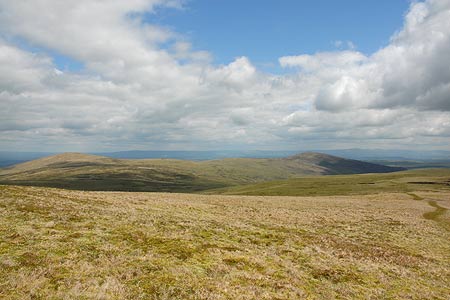 High Pike and Carrock Fell from the slopes of Knott