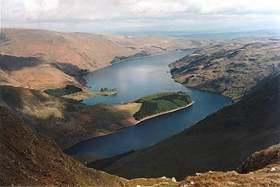 Haweswater Reservoir from the summit of Harter Fell