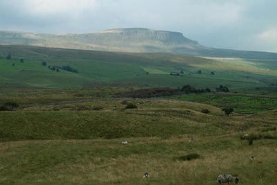 Pen-y-ghent from road north of Horton-in-Ribblesdale
