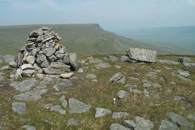 The summit cairn of Swarth Fell